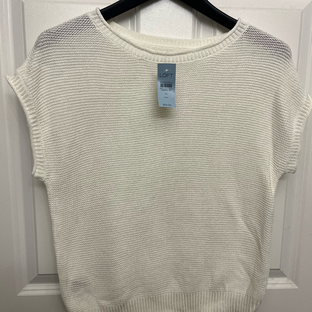 NWT. Loft sweater tee. medium petite